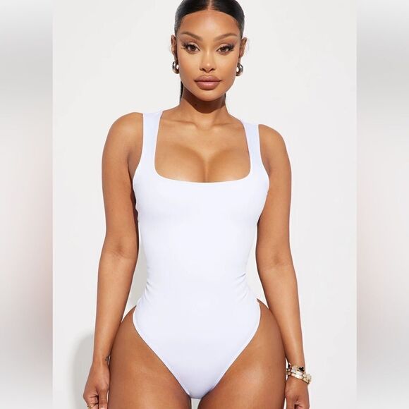 Adriana Smooth Fit Bodysuit - White - Picture 3 of 5